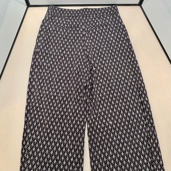 Anthropologie Pants Adult Small Black&White Elevenses High Waist Wide Leg Women - Picture 2 of 11